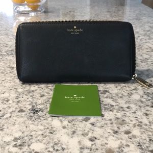 Black Kate Spade wallet, good used condition